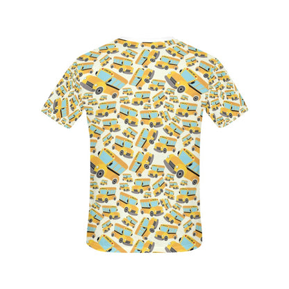 School Bus Print Design LKS301 Women's  T-shirt