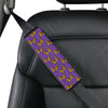 Monarch Butterfly Purple Print Pattern Car Seat Belt Cover