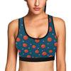 Basketball Pattern Print Design 02 Sports Bra