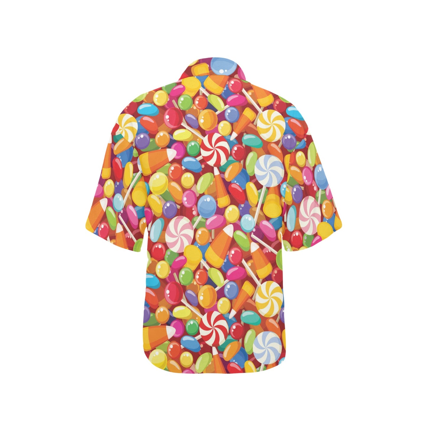 Candy Pattern Print Design 02 Women's Hawaiian Shirt