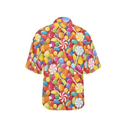 Candy Pattern Print Design 02 Women's Hawaiian Shirt