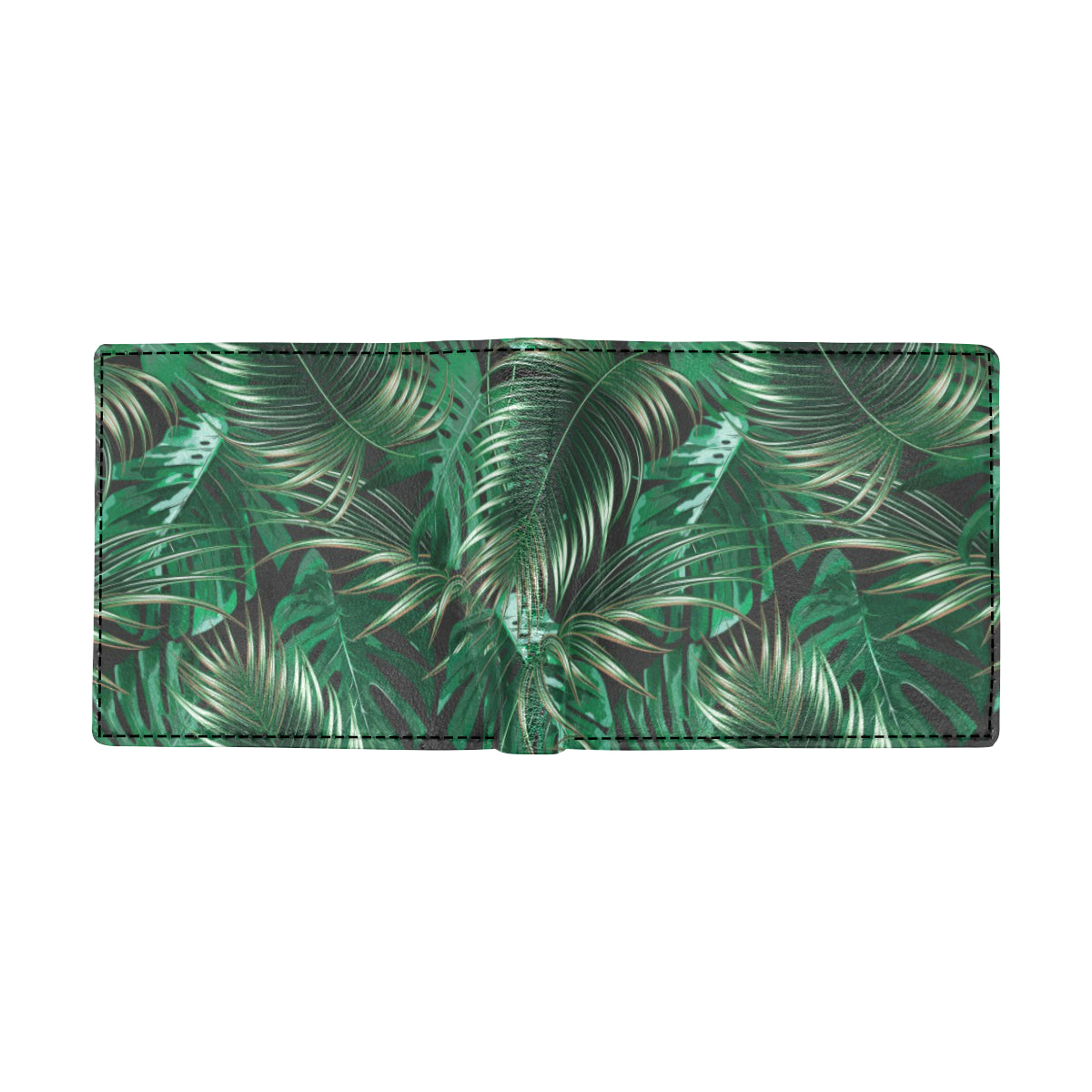 Tropical Flower Pattern Print Design TF012 Men's ID Card Wallet