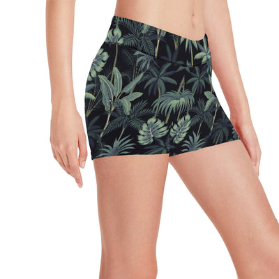 Rainforest Pattern Print Design RF02 Yoga Shorts