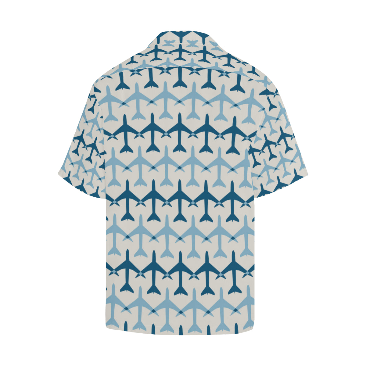 Airplane Pattern Print Design 04 Men's Hawaiian Shirt