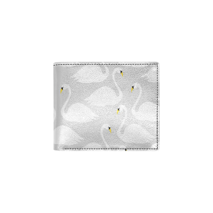 Swan Pattern Print Design 02 Men's ID Card Wallet