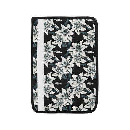Lily Pattern Print Design 03 Car Seat Belt Cover