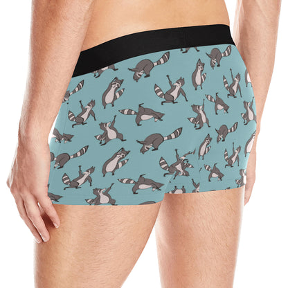 Raccoon Pattern Print Design A07 Men's Boxer Briefs