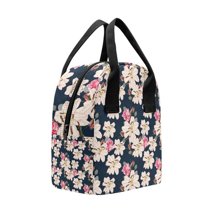 Lily Pattern Print Design LY04 Insulated Lunch Bag