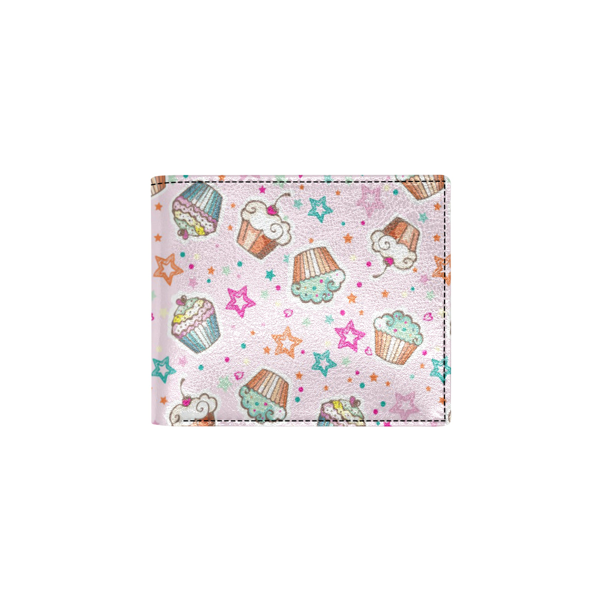 Cupcake Pattern Print Design CP03 Men's ID Card Wallet