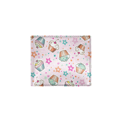 Cupcake Pattern Print Design CP03 Men's ID Card Wallet