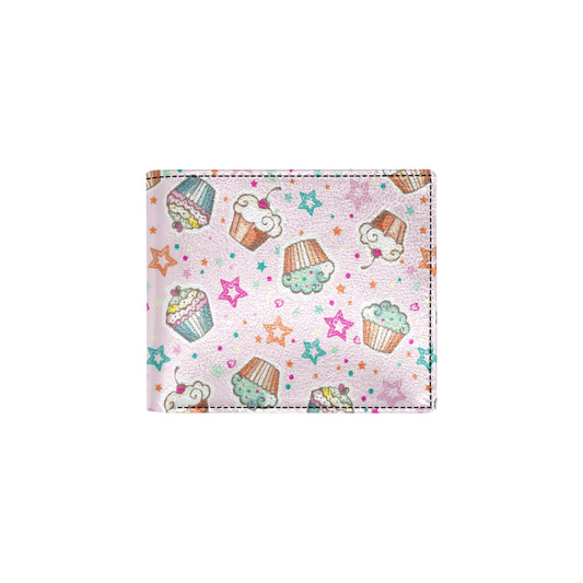 Cupcake Pattern Print Design CP03 Men's ID Card Wallet
