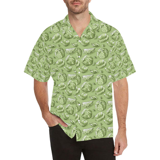 Brussels Sprouts Pattern Print Design 01 Men's Hawaiian Shirt