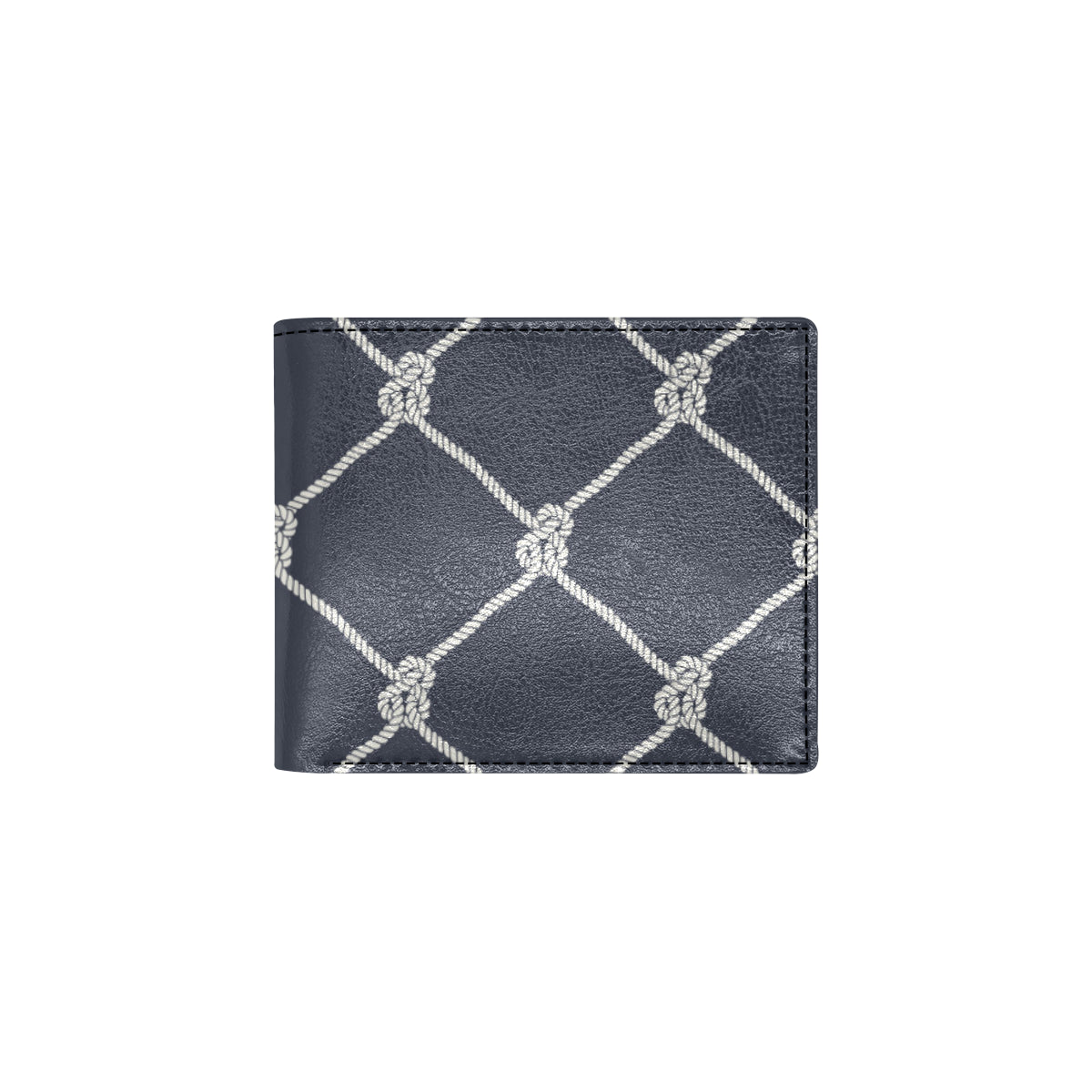Rope Pattern Print Design A02 Men's ID Card Wallet