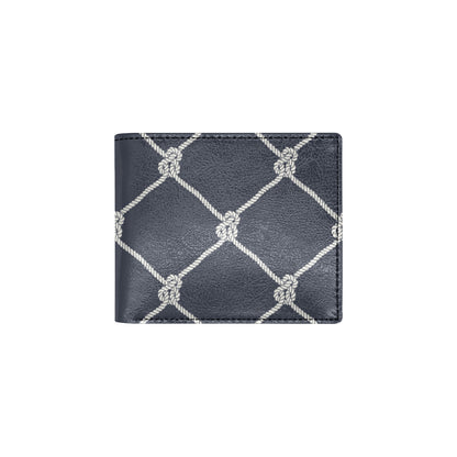 Rope Pattern Print Design A02 Men's ID Card Wallet