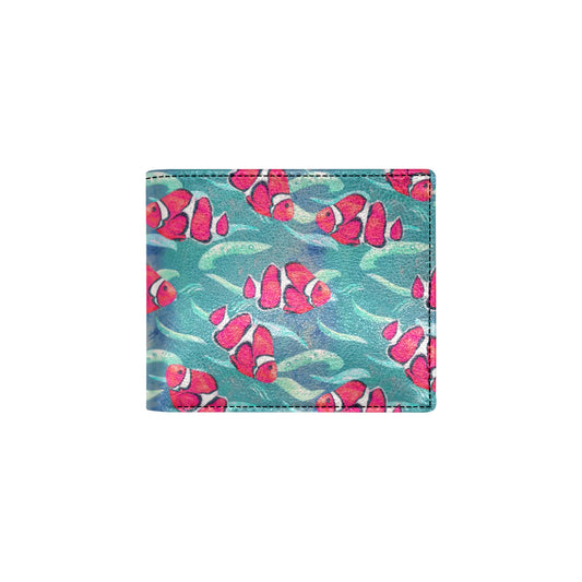 Clownfish Pattern Print Design 02 Men's ID Card Wallet
