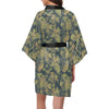 Camouflage Tropical Pattern Print Design 04 Women's Short Kimono