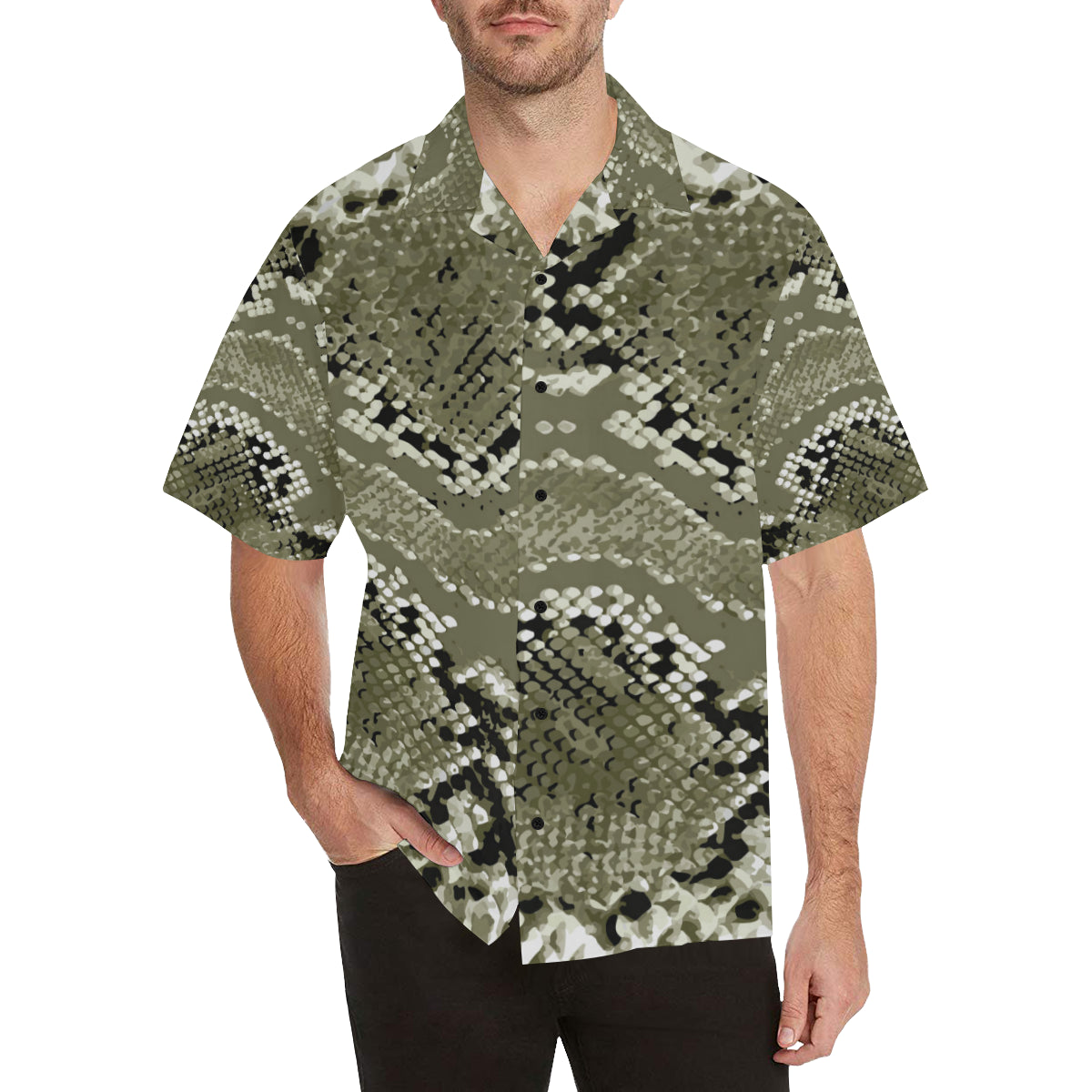 Python Pattern Print Design A04 Men's Hawaiian Shirt
