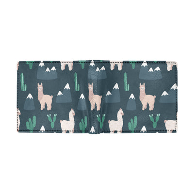 Llama Pattern Print Design 06 Men's ID Card Wallet