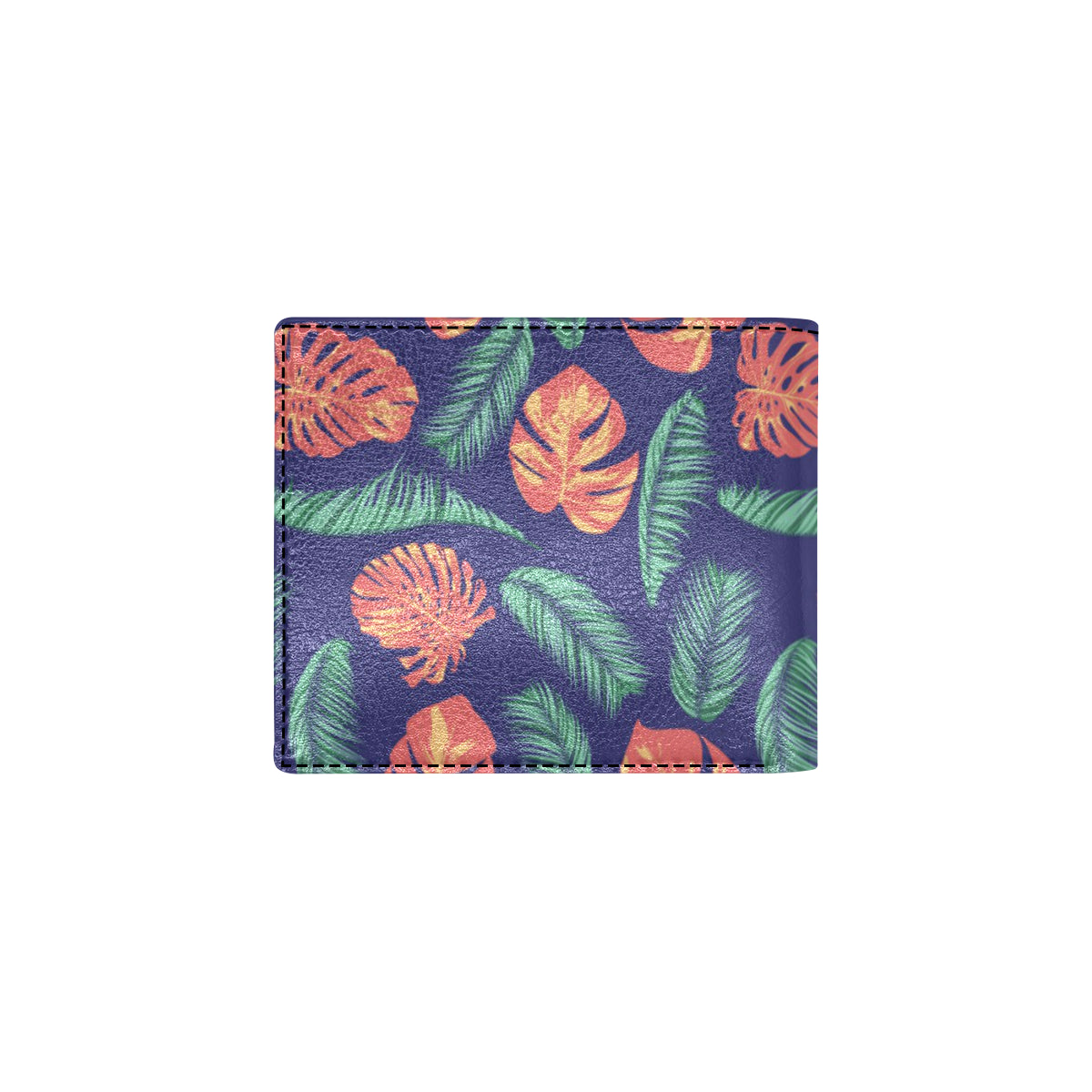 Palm Leaves Pattern Print Design PL011 Men's ID Card Wallet