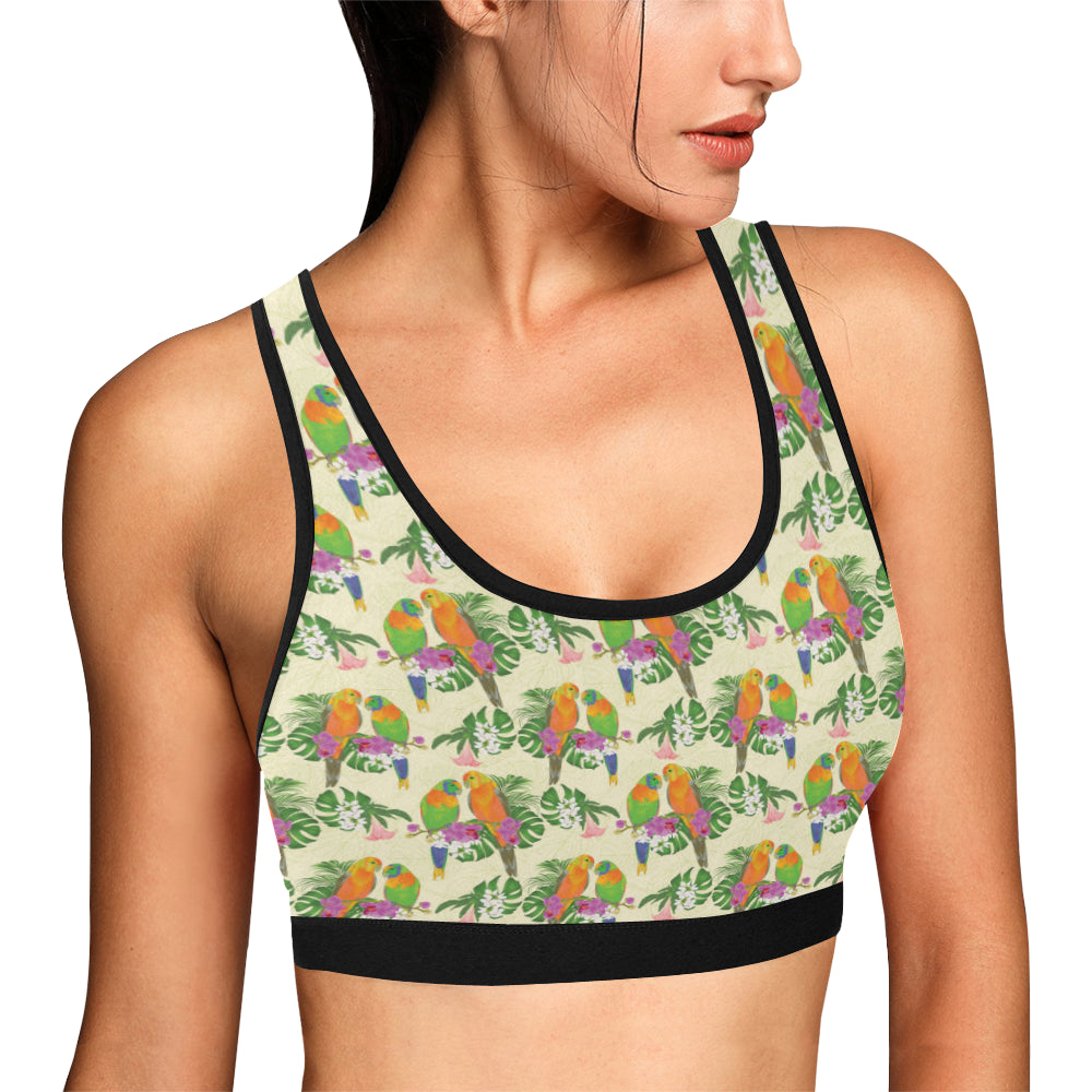 Conures Pattern Print Design 02 Sports Bra