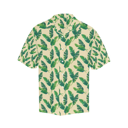 Banana Leaf Pattern Print Design 01 Men's Hawaiian Shirt