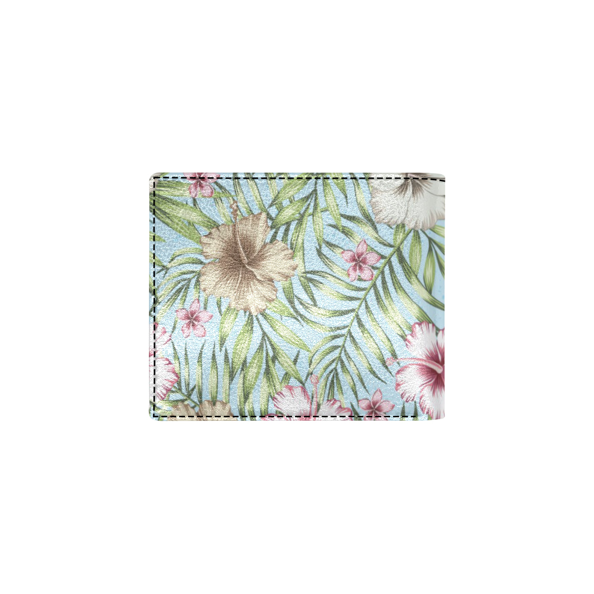 Tropical Flower Pattern Print Design TF05 Men's ID Card Wallet