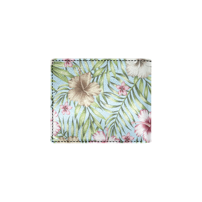 Tropical Flower Pattern Print Design TF05 Men's ID Card Wallet