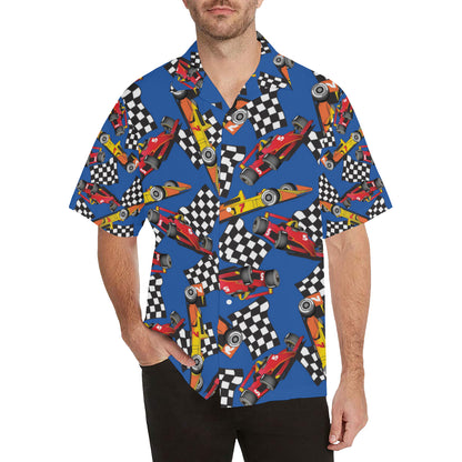 Racing Pattern Print Design A01 Men's Hawaiian Shirt