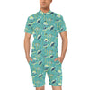 Sea Turtle Pattern Print Design T08 Men's Romper