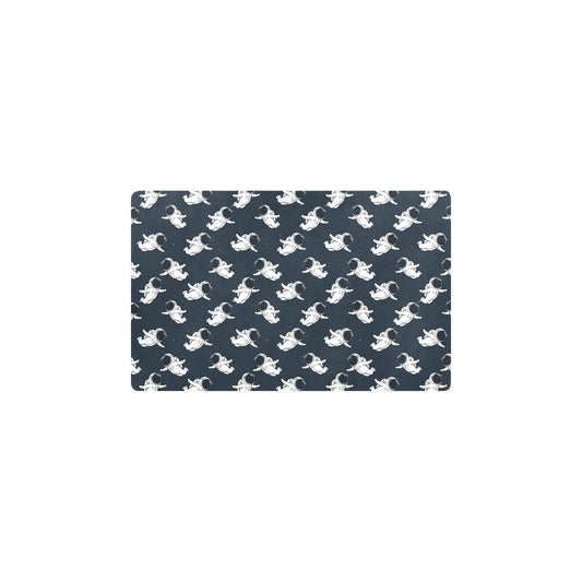 Astronaut Pattern Print Design 02 Kitchen Mat