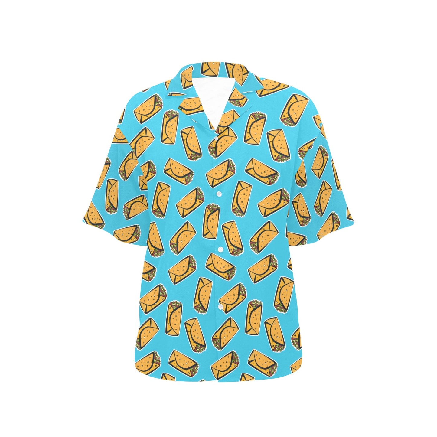 Burrito Print Design LKS301 Women's Hawaiian Shirt