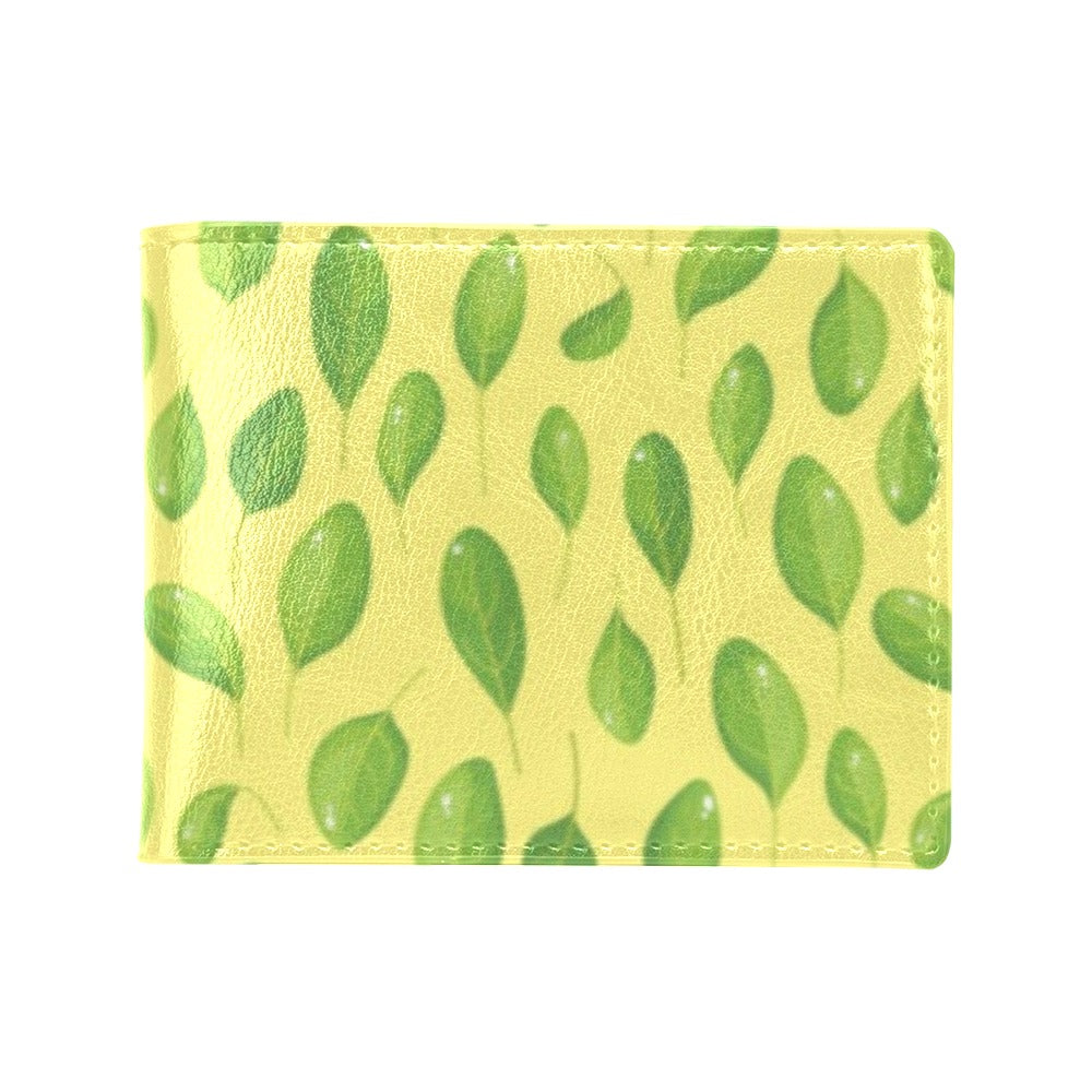 Spinach Print Design LKS302 Men's ID Card Wallet