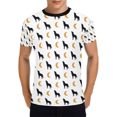Wolf Moon Print Design LKS302 Men's All Over Print T-shirt