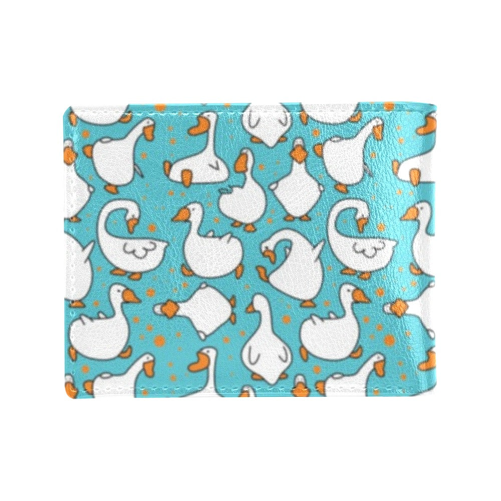 Goose Print Design LKS403 Men's ID Card Wallet