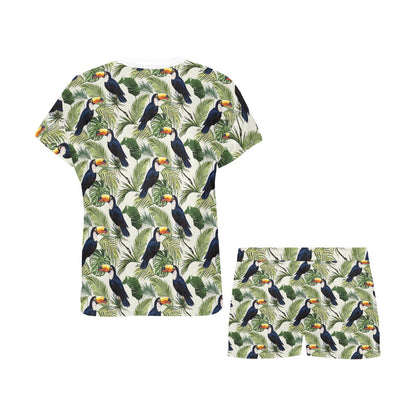 Toucan Print Design LKS308 Women's Short Pajama Set