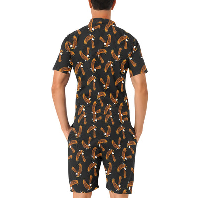 Eagles Print Pattern Men's Romper