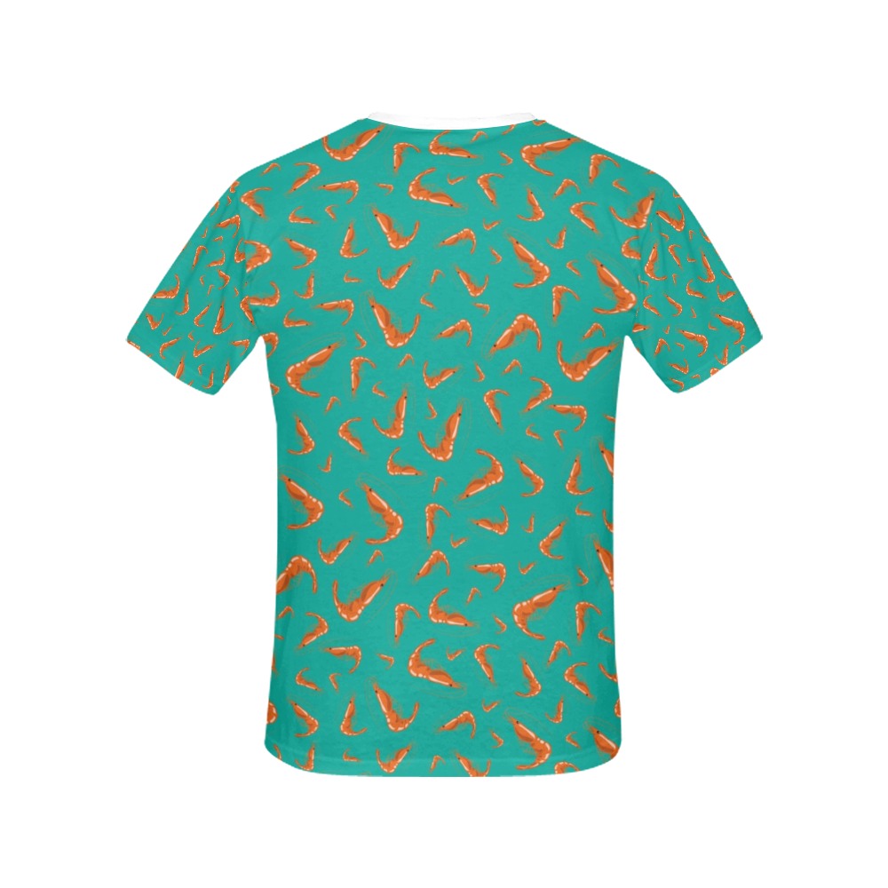 Shrimp Print Design LKS301 Women's  T-shirt