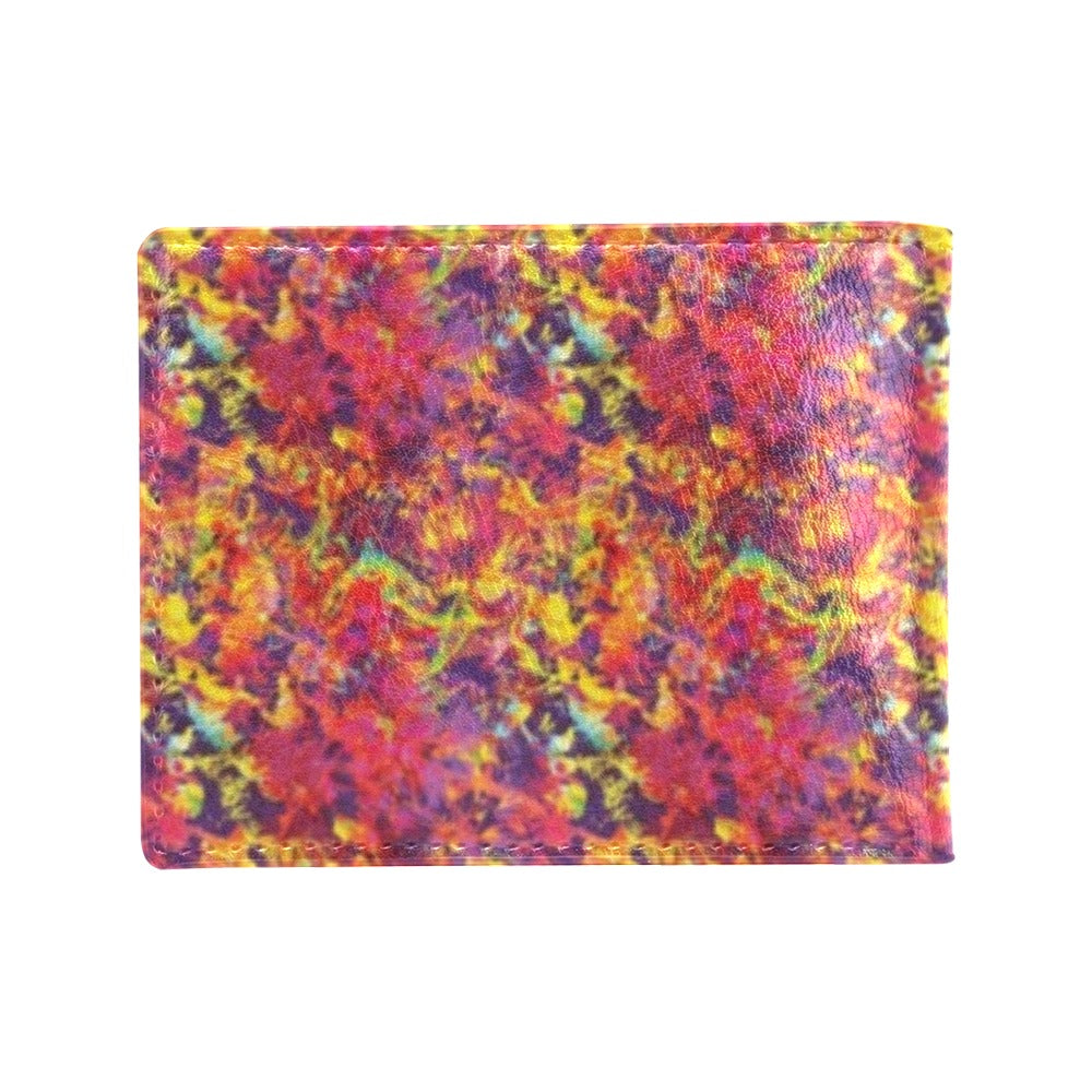 Splatter Print Design LKS303 Men's ID Card Wallet