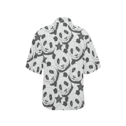 Panda Pattern Print Design A02 Women's Hawaiian Shirt