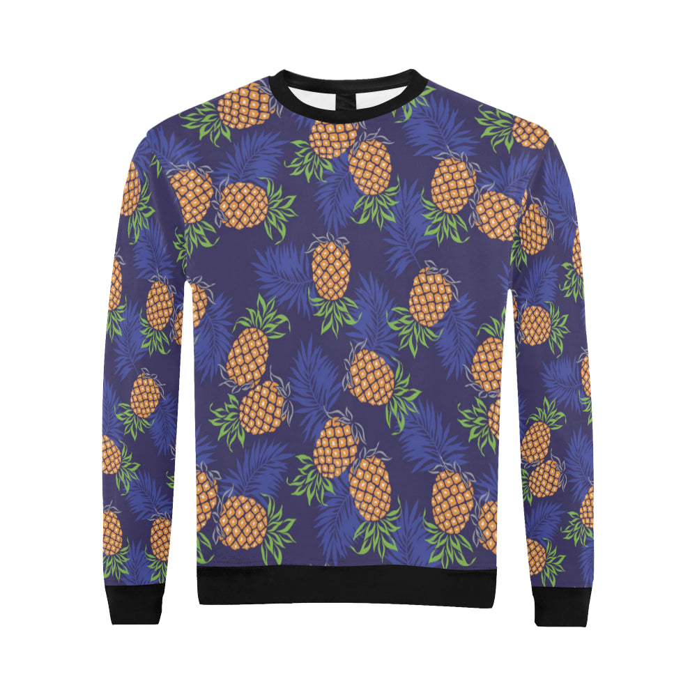 Pineapple Pattern Print Design PP02 Men Long Sleeve Sweatshirt