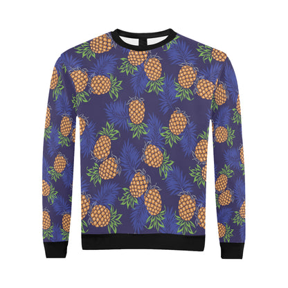 Pineapple Pattern Print Design PP02 Men Long Sleeve Sweatshirt