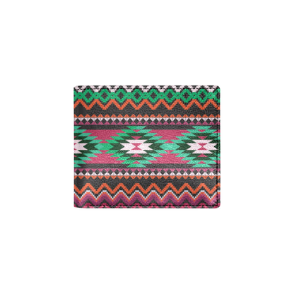 Mexican Pattern Print Design 01 Men's ID Card Wallet