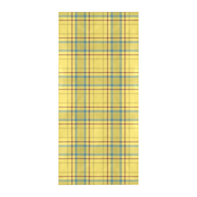 Tartan Yellow Print Design LKS301 Beach Towel 32" x 71"