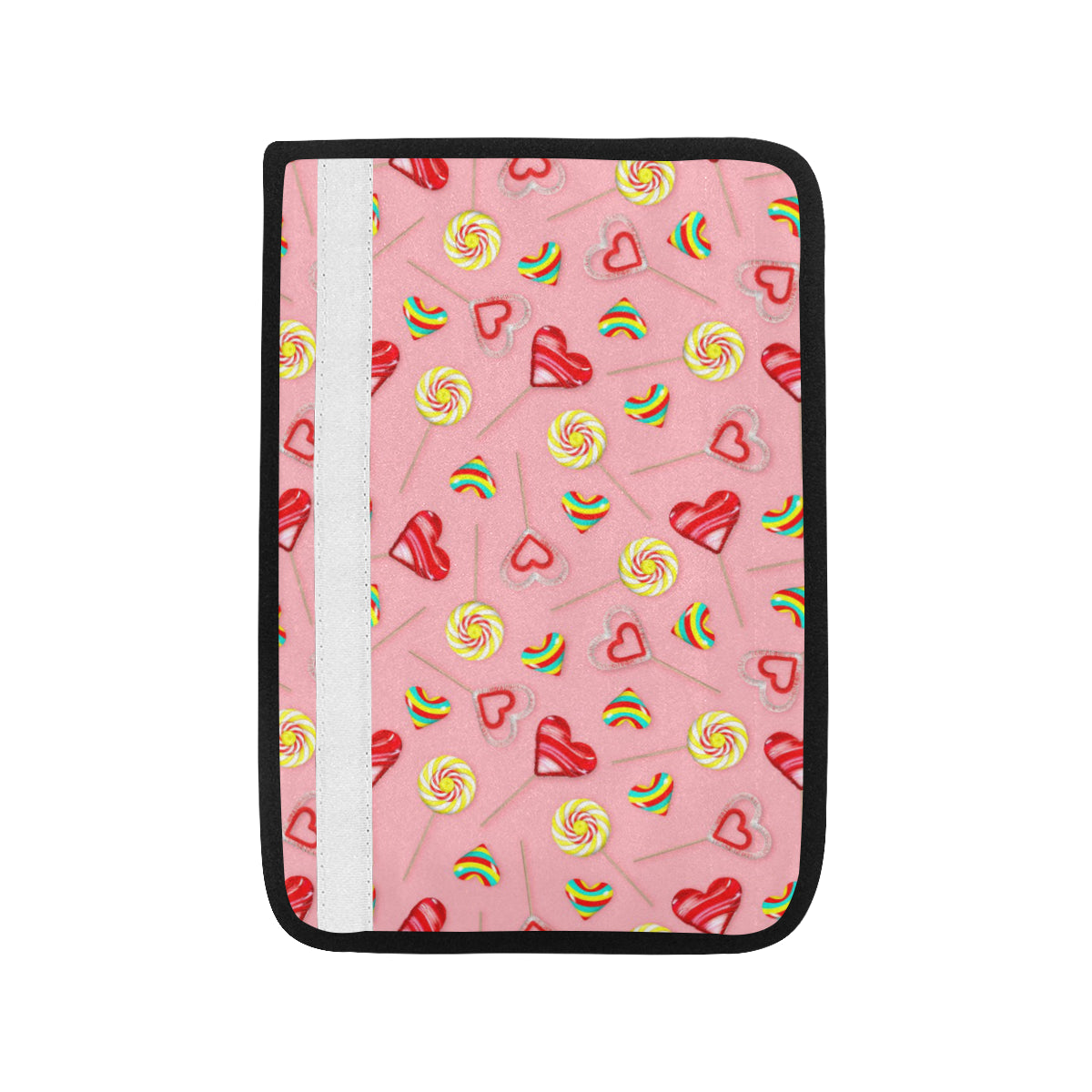 Lollipop Pattern Print Design LL05 Car Seat Belt Cover