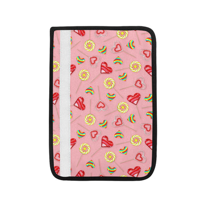 Lollipop Pattern Print Design LL05 Car Seat Belt Cover