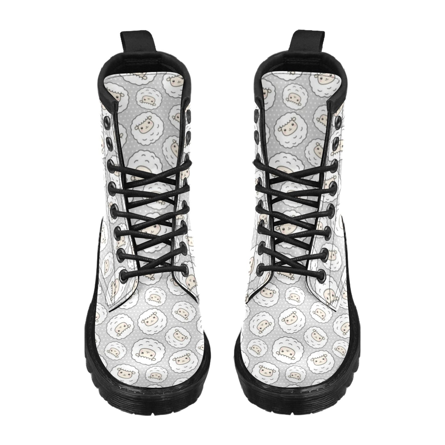 Sheep Print Design LKS401 Women's Boots