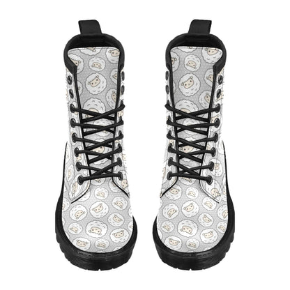 Sheep Print Design LKS401 Women's Boots