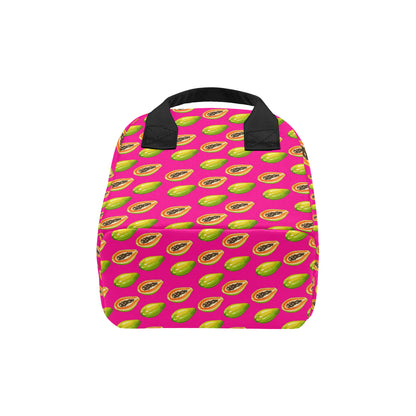 Papaya Pattern Print Design PP02 Insulated Lunch Bag