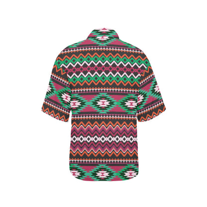 Mexican Pattern Print Design 01 Women's Hawaiian Shirt