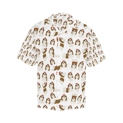 Shih Tzu Print Design LKS302 Men's Hawaiian Shirt